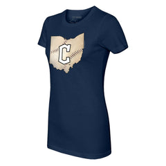 Cleveland Guardians Tiny Turnip Women's State Outline T-Shirt Online