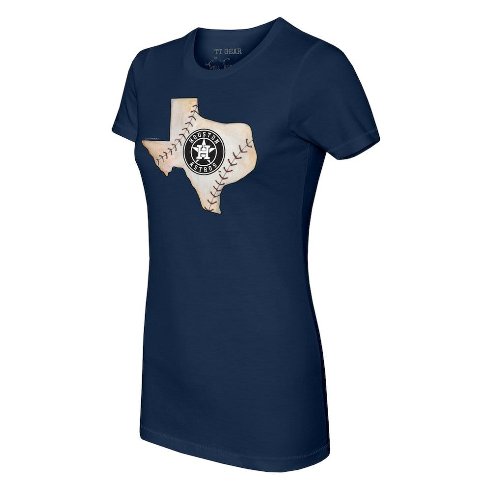 Houston Astros Tiny Turnip Women's State Outline T-Shirt for sale