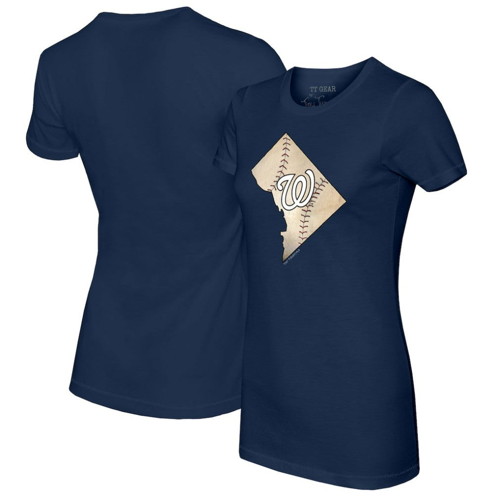 Washington Nationals Tiny Turnip Women's State Outline T-Shirt Discount