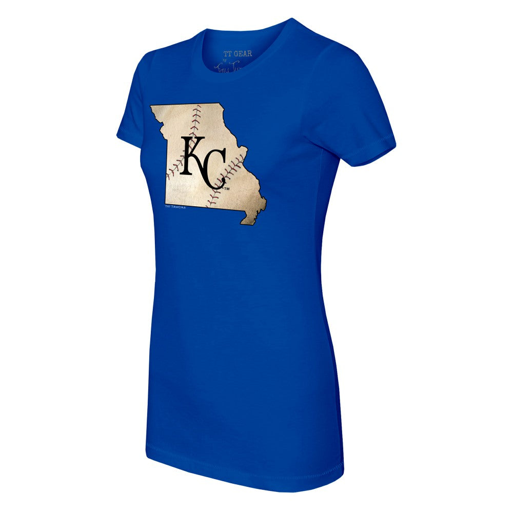 Kansas City Royals Tiny Turnip Women's State Outline T-Shirt Sale