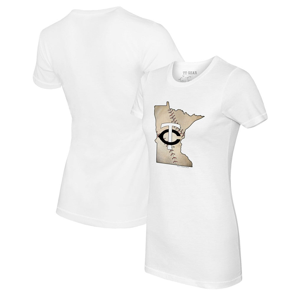 Minnesota Twins Tiny Turnip Women's State Outline T-Shirt for sale
