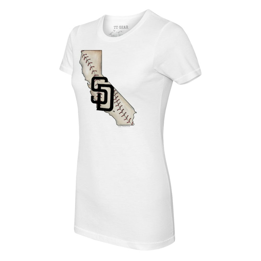 San Diego Padres Tiny Turnip Women's State Outline T-Shirt Near Me
