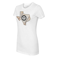 Texas Rangers Tiny Turnip Women's State Outline T-Shirt Discount