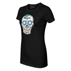 Miami Marlins Tiny Turnip Women's Sugar Skull T-Shirt for sale