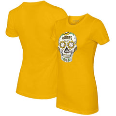 San Diego Padres Tiny Turnip Women's Sugar Skull T-Shirt for sale