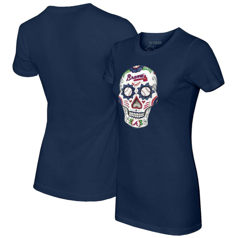 Atlanta Braves Tiny Turnip Women's Sugar Skull T-Shirt for sale
