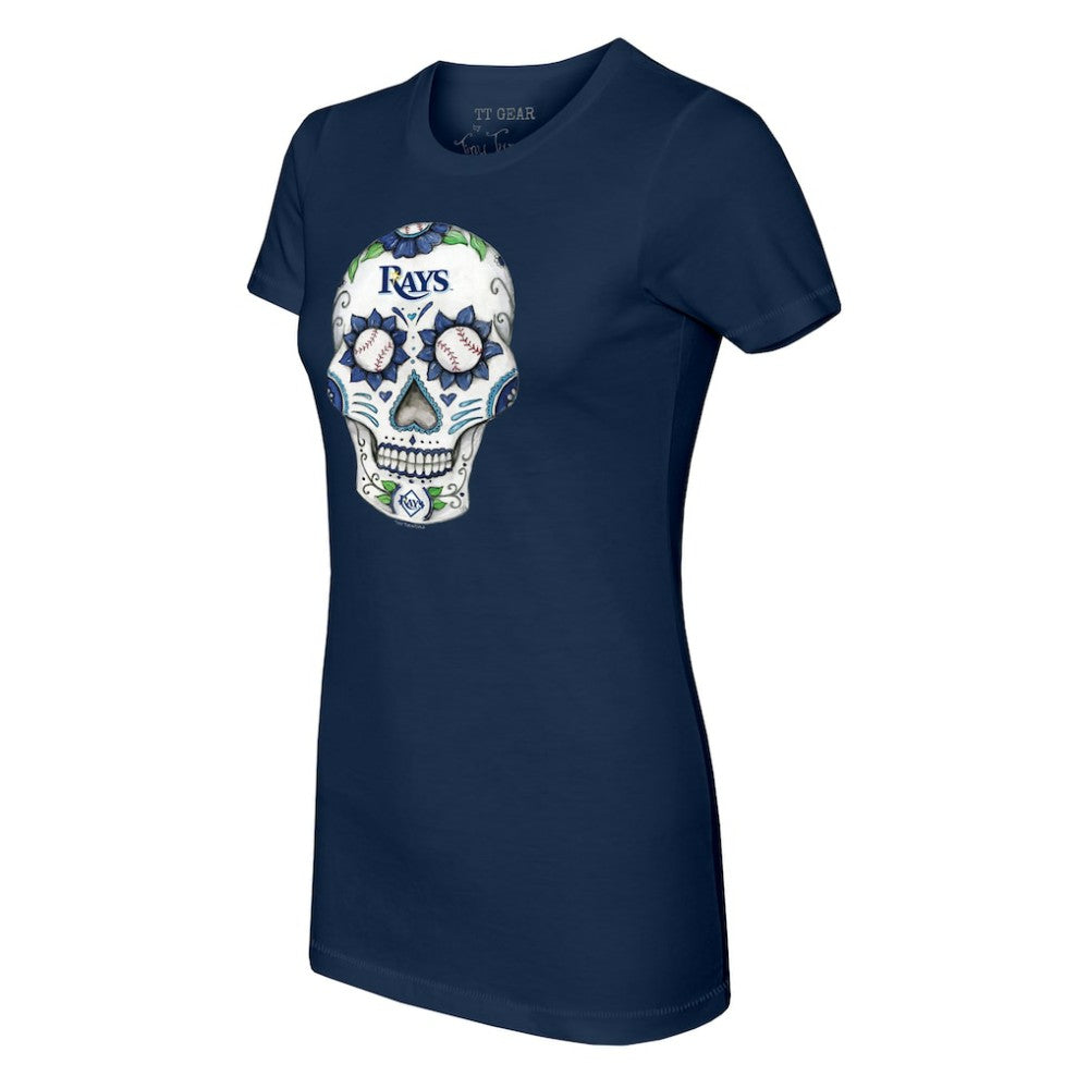 Tampa Bay Rays Tiny Turnip Women's Sugar Skull T-Shirt Discount