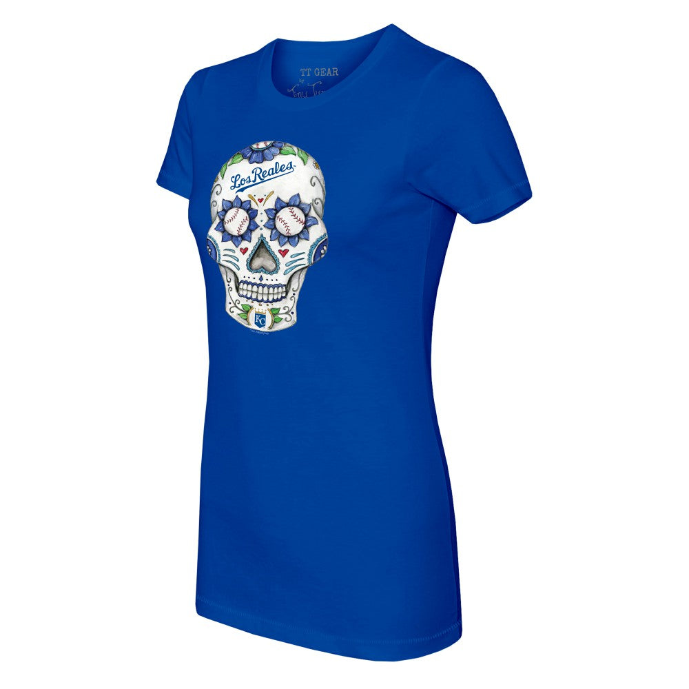 Kansas City Royals Tiny Turnip Women's Sugar Skull T-Shirt for sale