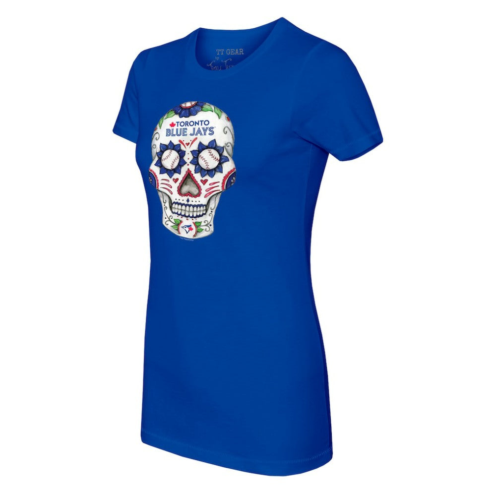 Toronto Blue Jays Tiny Turnip Women's Sugar Skull T-Shirt Discount