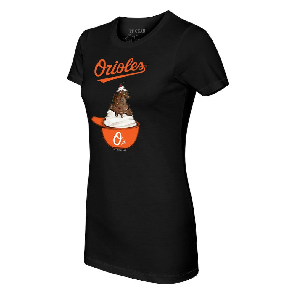 Baltimore Orioles Tiny Turnip Women's Sundae Helmet T-Shirt Discount