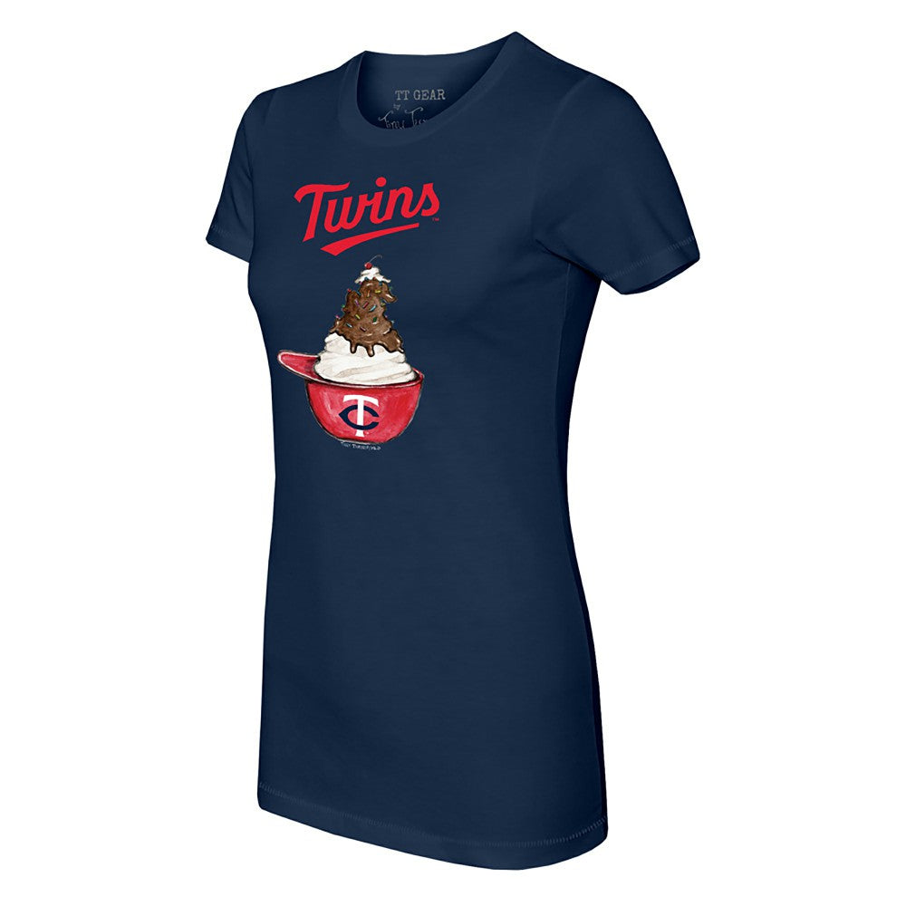 Minnesota Twins Tiny Turnip Women's Sundae Helmet T-Shirt Sale
