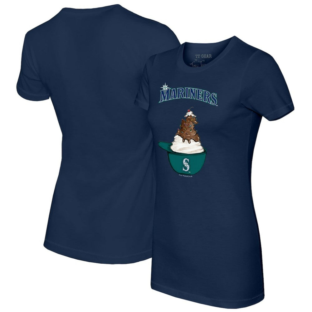 Seattle Mariners Tiny Turnip Women's Sundae Helmet T-Shirt Sale