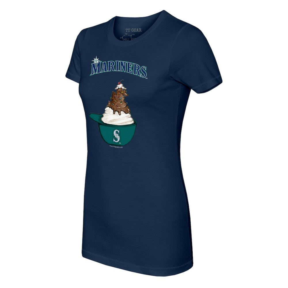 Seattle Mariners Tiny Turnip Women's Sundae Helmet T-Shirt Sale