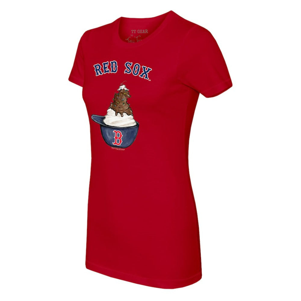 Boston Red Sox Tiny Turnip Women's Sundae Helmet T-Shirt Sale