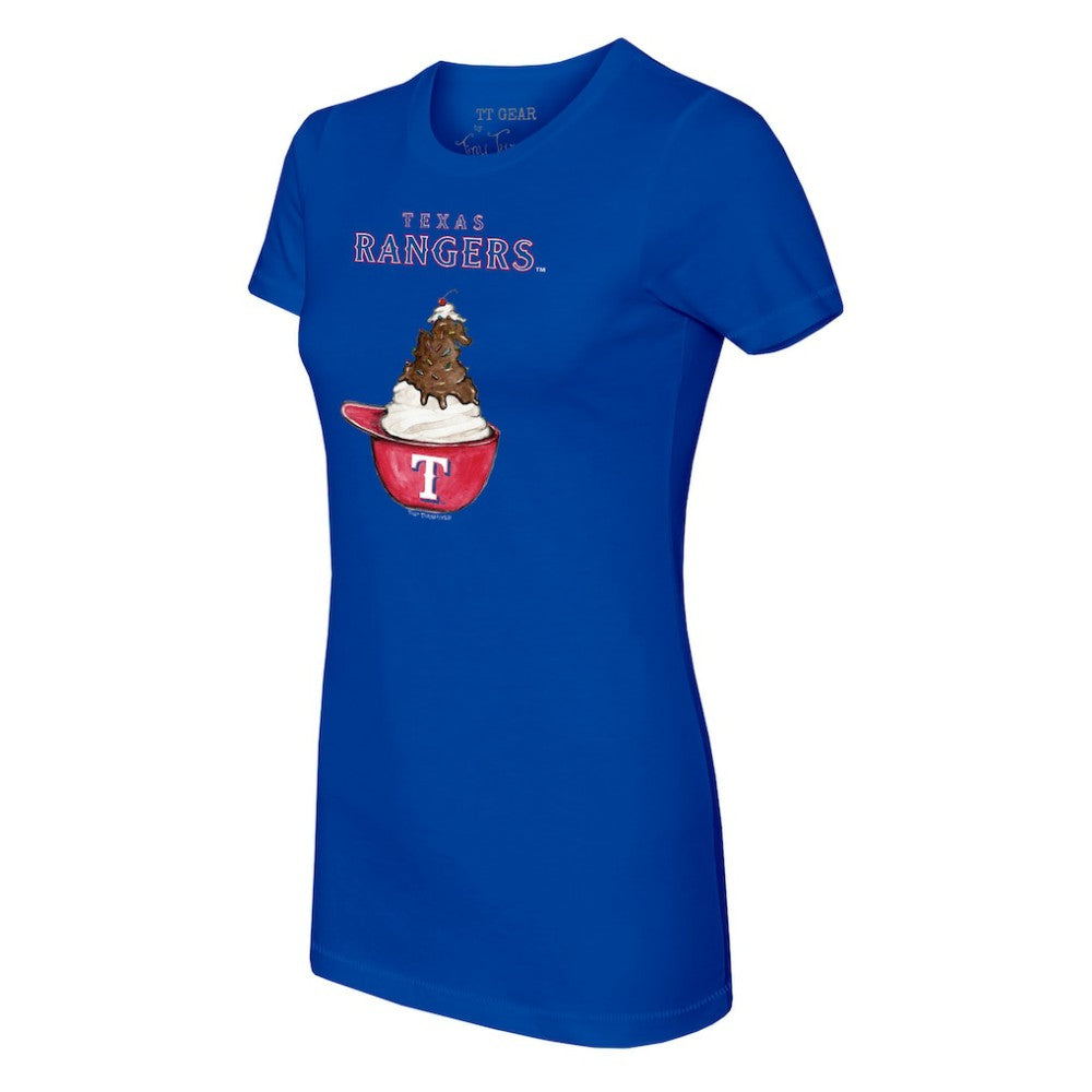 Texas Rangers Tiny Turnip Women's Sundae Helmet T-Shirt Online