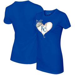 Kansas City Royals Tiny Turnip Women's Tiara Heart T-Shirt Online