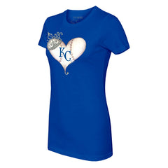Kansas City Royals Tiny Turnip Women's Tiara Heart T-Shirt Online