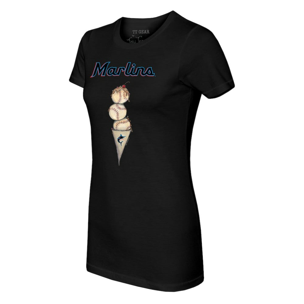 Miami Marlins Tiny Turnip Women's Triple Scoop T-Shirt Near Me