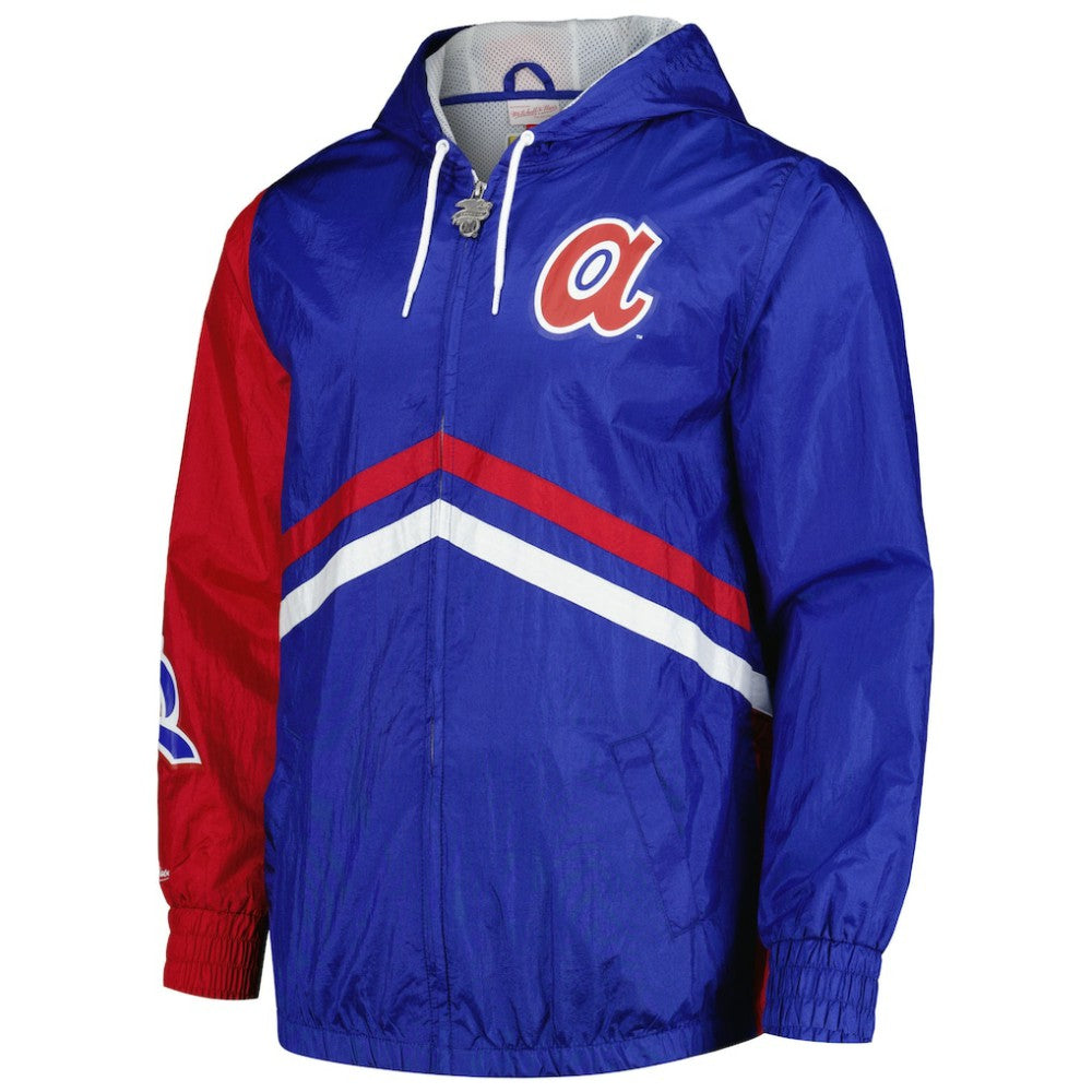 Atlanta Braves Mitchell & Ness Undeniable Full-Zip Hoodie Windbreaker Jacket Discount