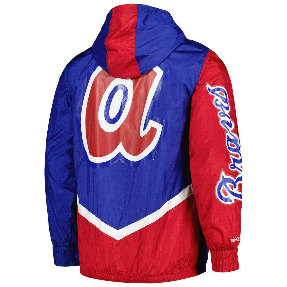 Atlanta Braves Mitchell & Ness Undeniable Full-Zip Hoodie Windbreaker Jacket Discount