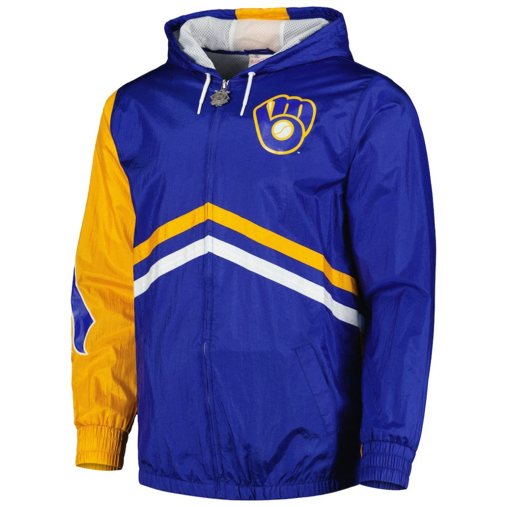Milwaukee Brewers Mitchell & Ness Undeniable Full-Zip Hoodie Windbreaker Jacket Near Me