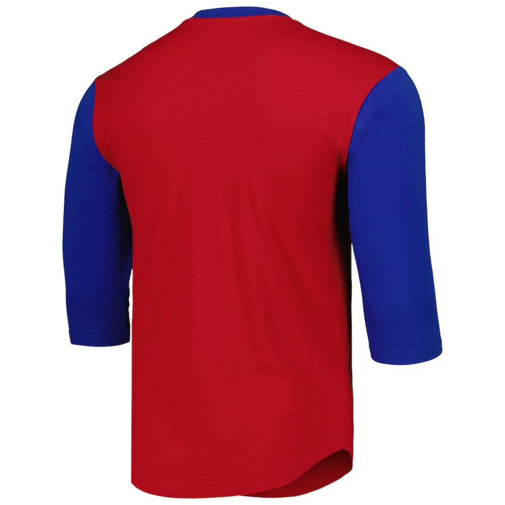 Chicago Cubs Mitchell & Ness Cooperstown Collection Legendary Slub Henley 3/4-Sleeve T-Shirt Discount