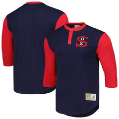 Chicago White Sox Mitchell & Ness Cooperstown Collection Legendary Slub Henley 3/4-Sleeve T-Shirt Online