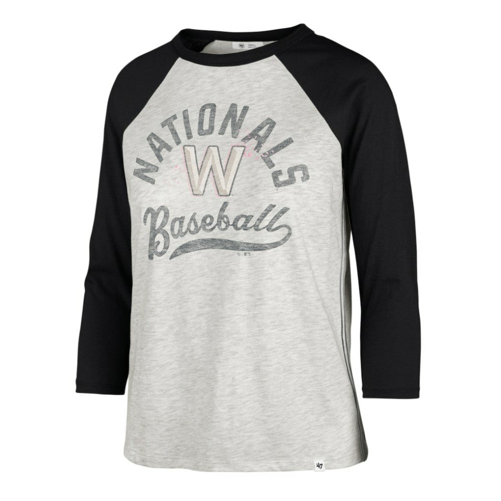 Washington Nationals '47 Women's City Connect Retro Daze Ava Raglan 3/4-Sleeve T-Shirt for sale