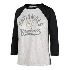 Washington Nationals '47 Women's City Connect Retro Daze Ava Raglan 3/4-Sleeve T-Shirt for sale