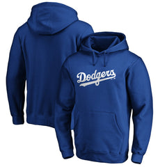 Los Angeles Dodgers Official Wordmark Fitted Pullover Hoodie Outlet