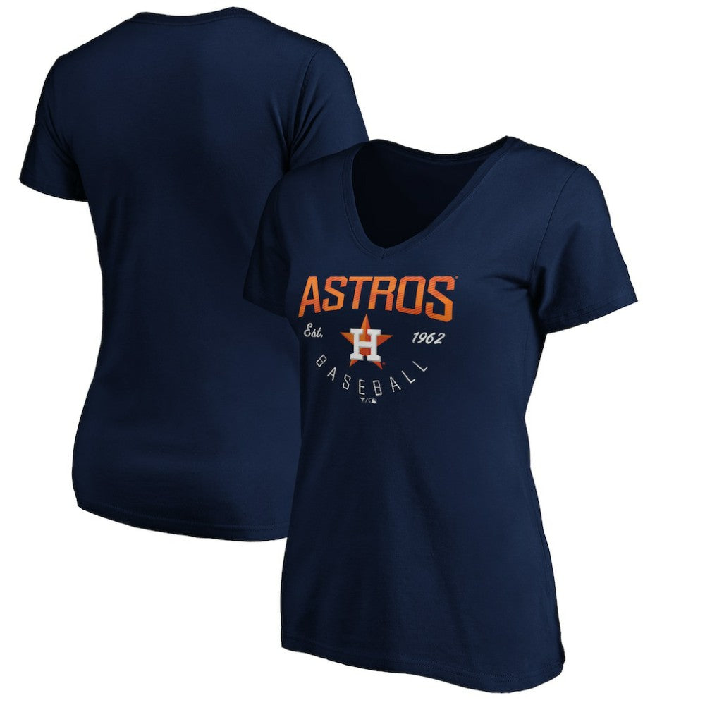 Houston Astros Women's Core Live For It V-Neck T-Shirt Sale