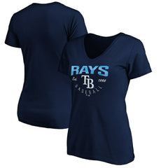 Tampa Bay Rays Women's Core Live For It V-Neck T-Shirt Outlet