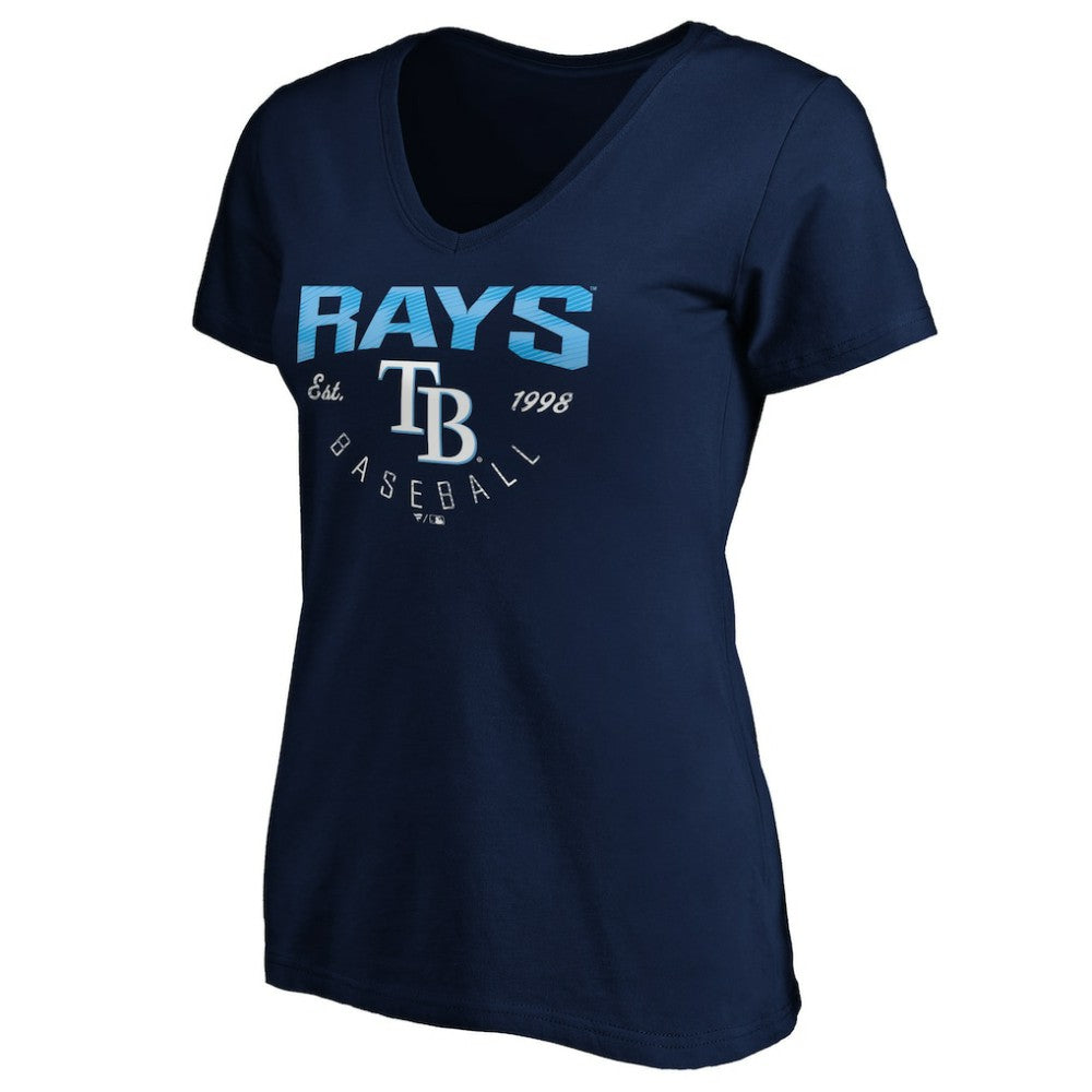 Tampa Bay Rays Women's Core Live For It V-Neck T-Shirt Outlet