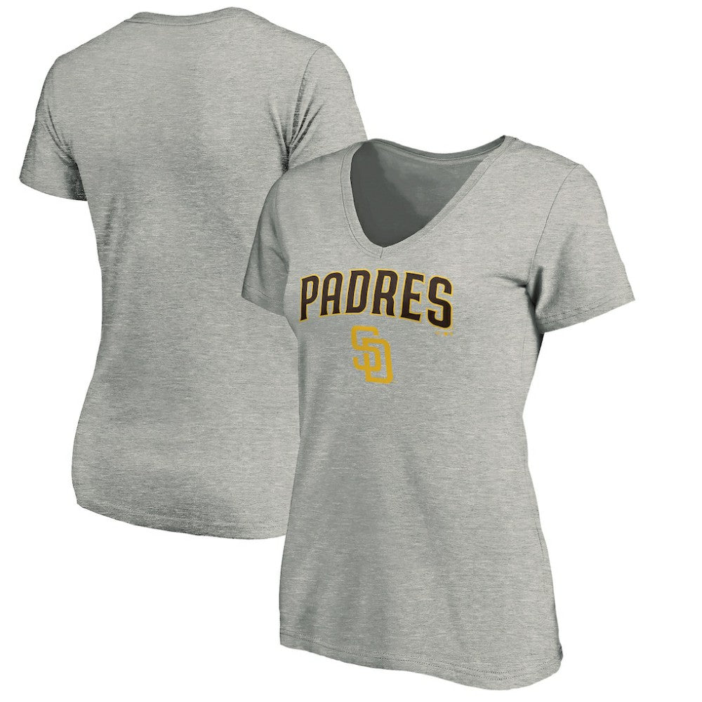 San Diego Padres Women's Core Team Lock Up Wordmark V-Neck T-Shirt for sale