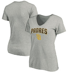 San Diego Padres Women's Core Team Lock Up Wordmark V-Neck T-Shirt for sale