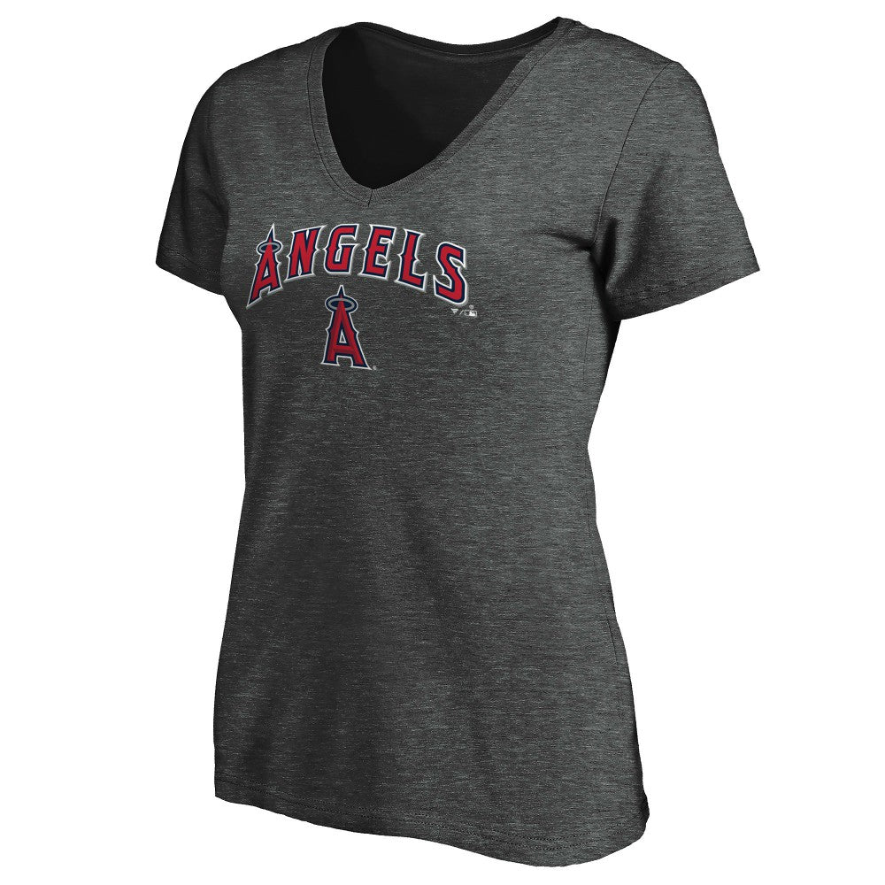 Los Angeles Angels Women's Core Team Lock Up V-Neck T-Shirt Online