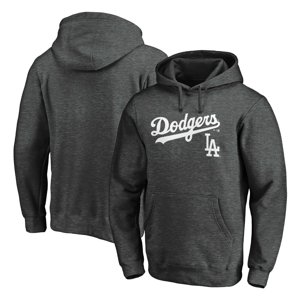 Los Angeles Dodgers Team Lock Up Wordmark Pullover Hoodie Outlet