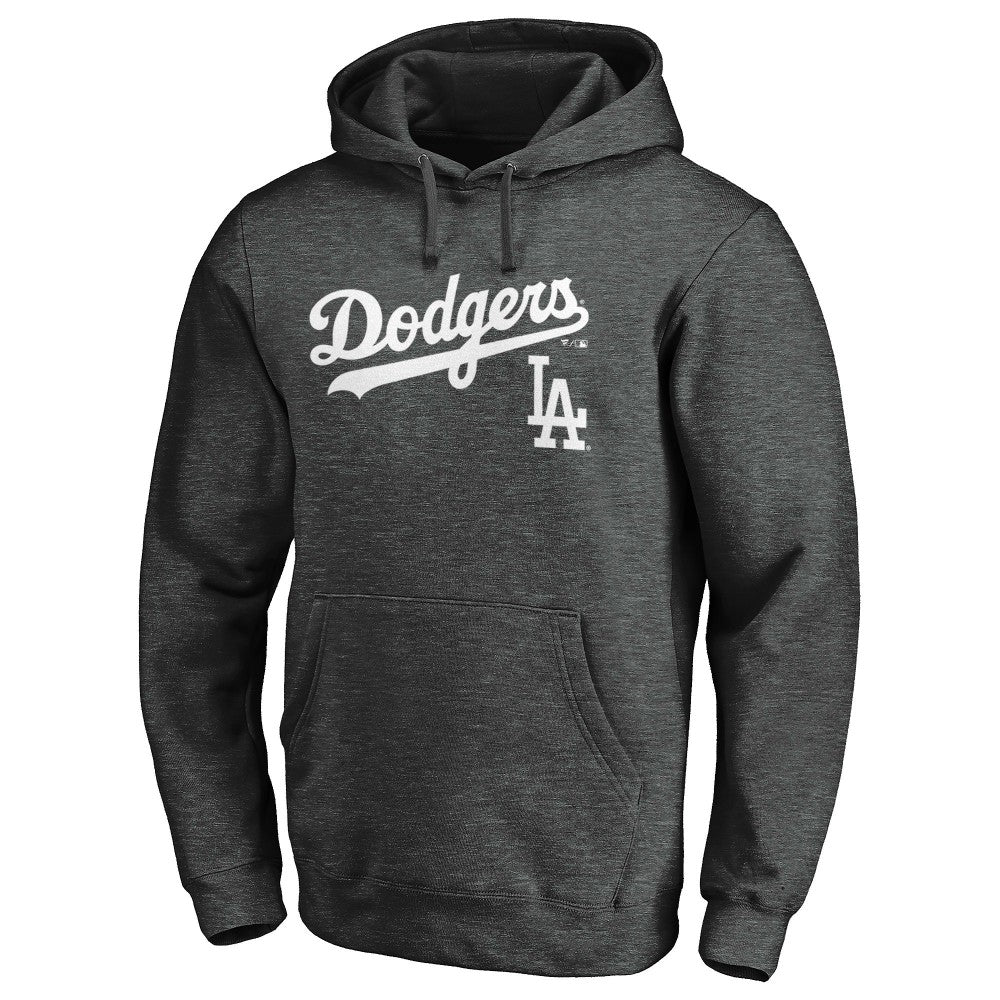 Los Angeles Dodgers Team Lock Up Wordmark Pullover Hoodie Outlet