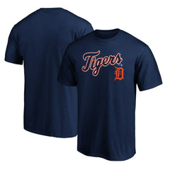 Detroit Tigers Team Lock Up Wordmark T-Shirt Outlet