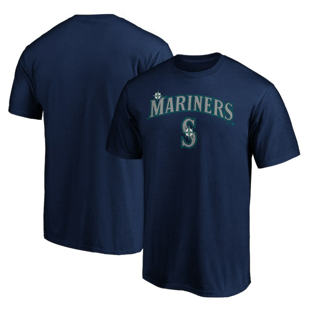 Seattle Mariners Team Lock Up Wordmark T-Shirt Discount