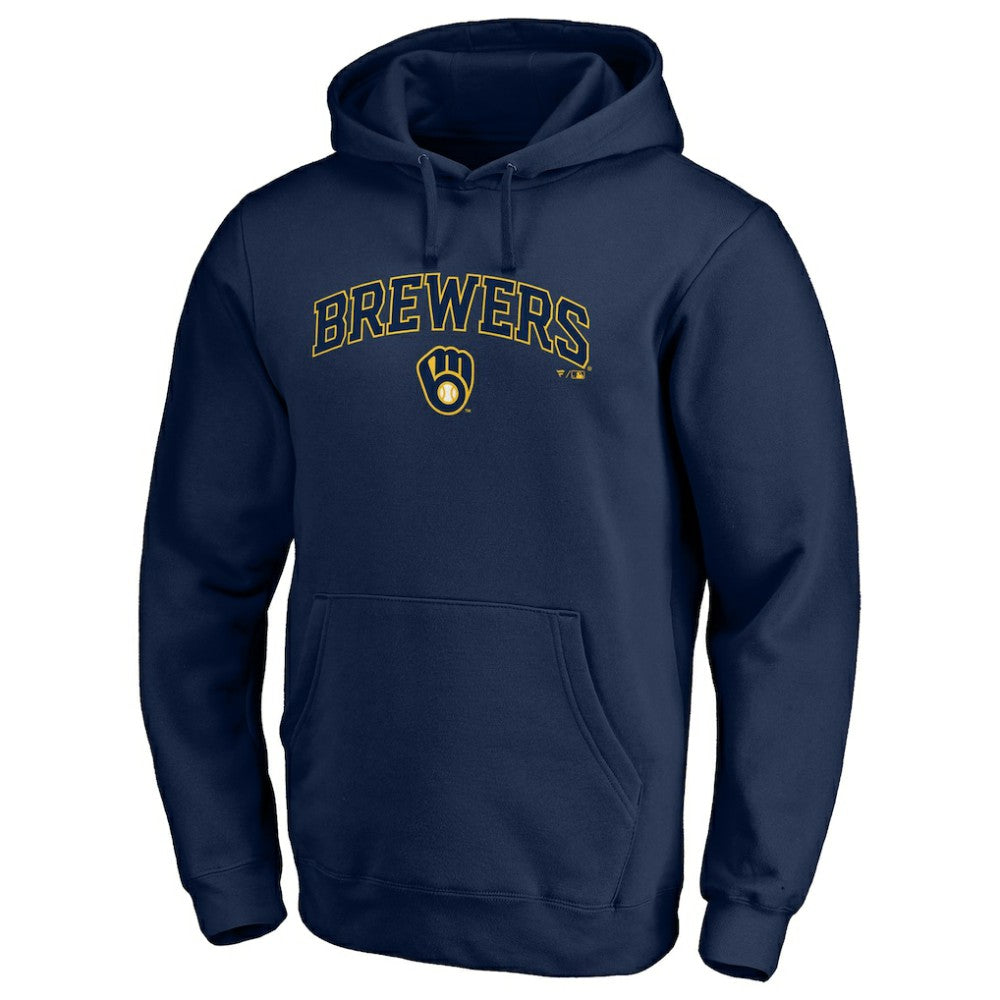 Milwaukee Brewers Team Lock Up Wordmark Pullover Hoodie Online