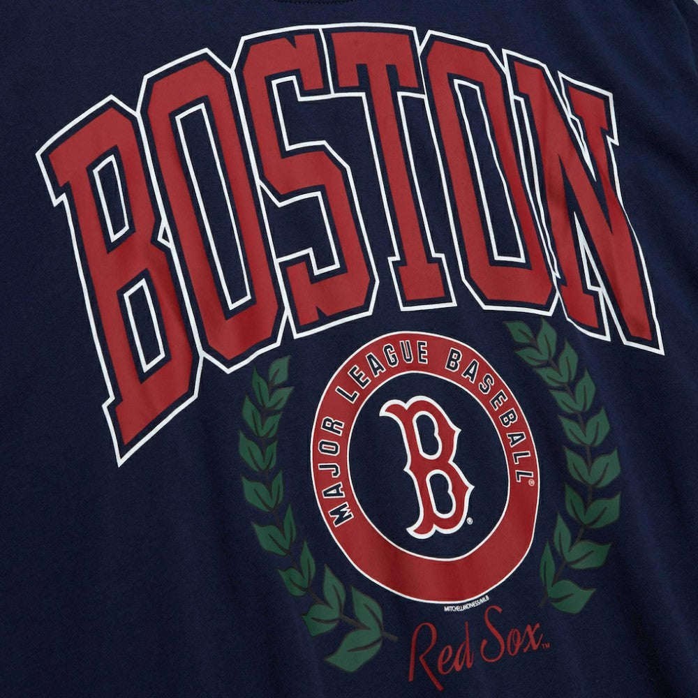 Boston Red Sox Mitchell & Ness Women's Logo Lt 2.0 Pullover Sweatshirt Online