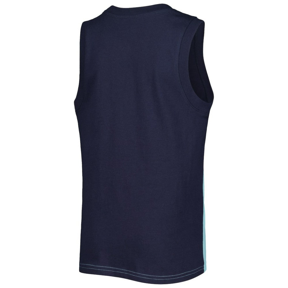 Seattle Kraken Youth Revitalize Tank Top - Light Blue/Dark Sea Blue | NHL Lifestyle