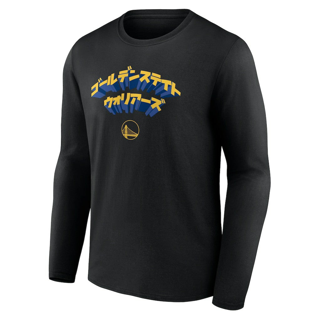 Fanatics Golden State Warriors Japanese Heritage Long Sleeve T-Shirt Black