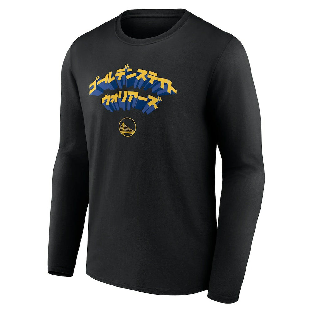 Fanatics Golden State Warriors Japanese Heritage Long Sleeve T-Shirt Black