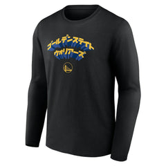 Fanatics Golden State Warriors Japanese Heritage Long Sleeve T-Shirt Black