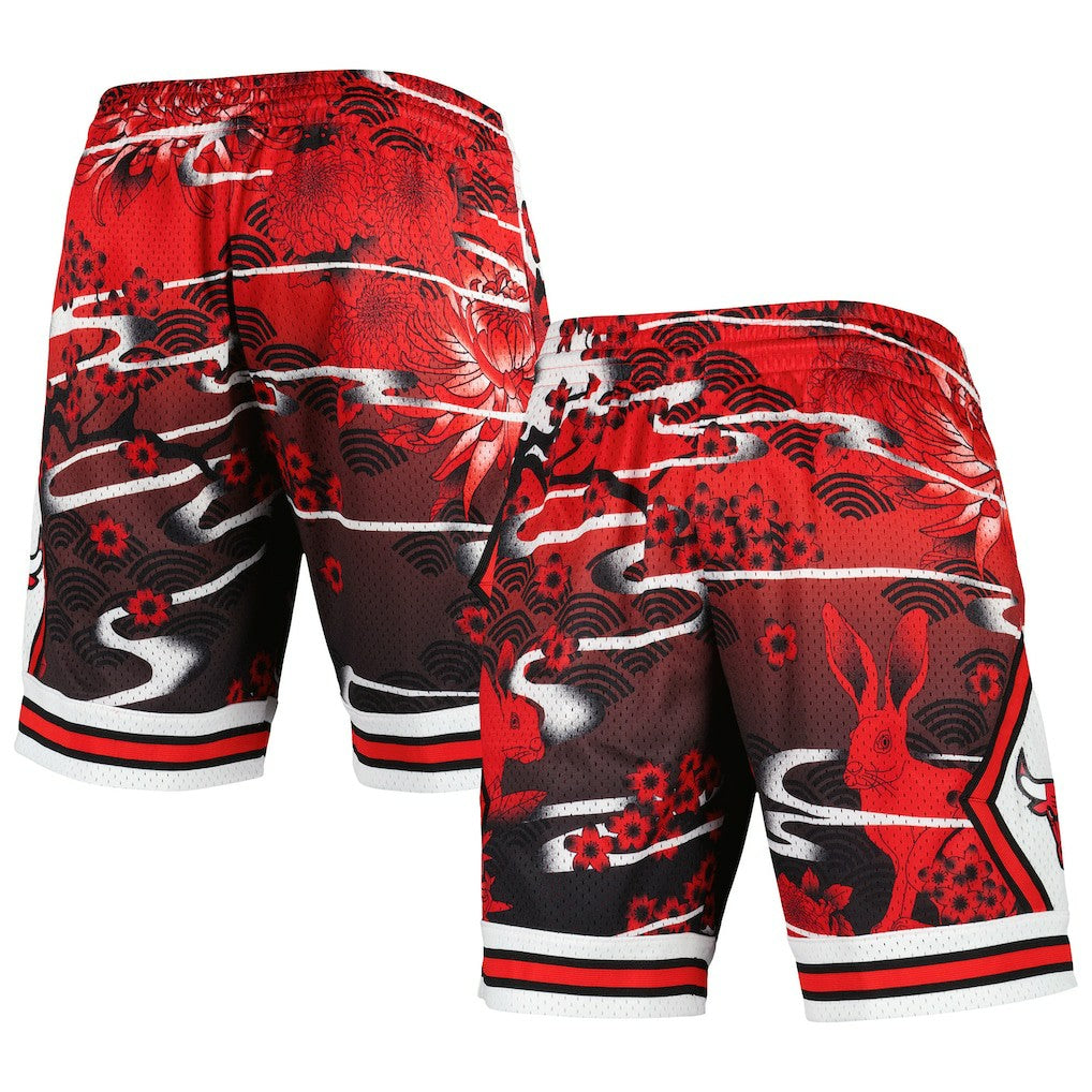 Mitchell & Ness Chicago Bulls Lunar New Year Swingman Shorts Red