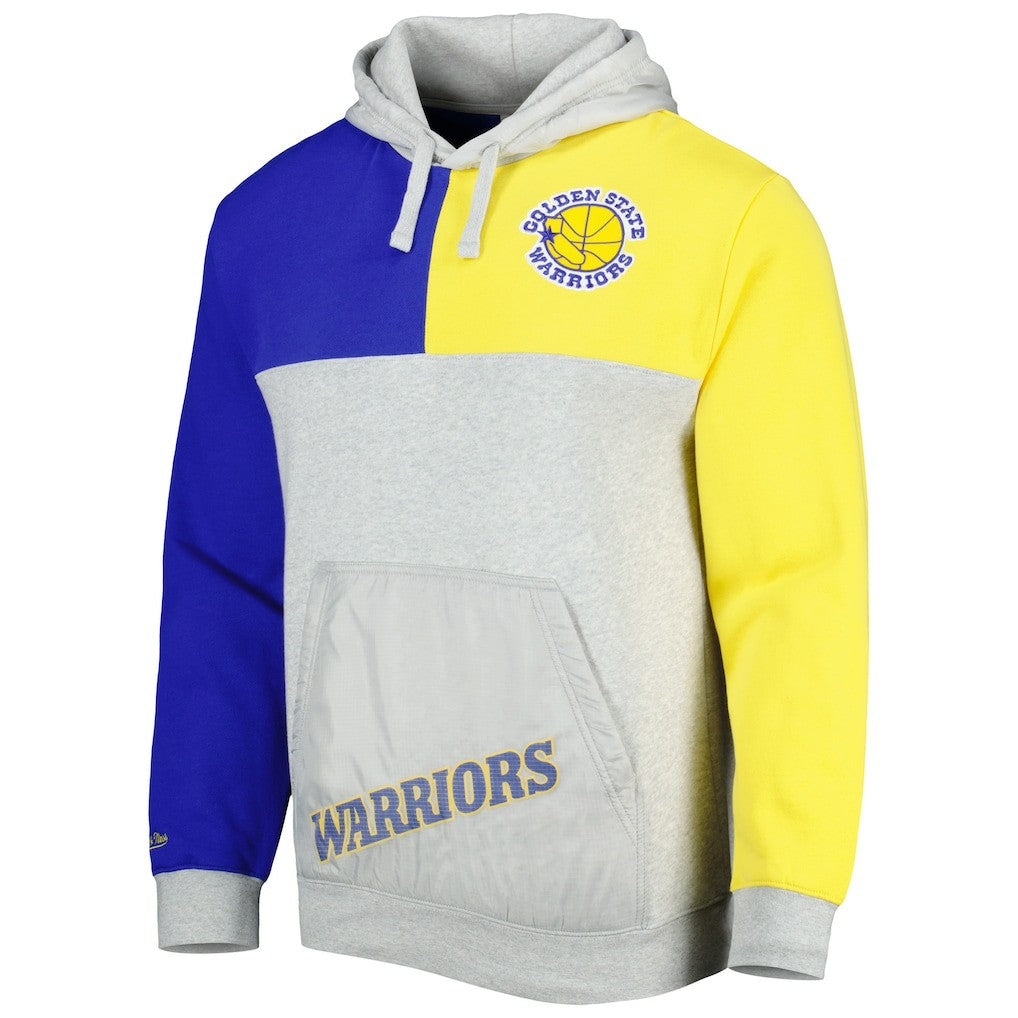 Mitchell & Ness Golden State Warriors Tie-Breaker Pullover Hoodie Heather Gray