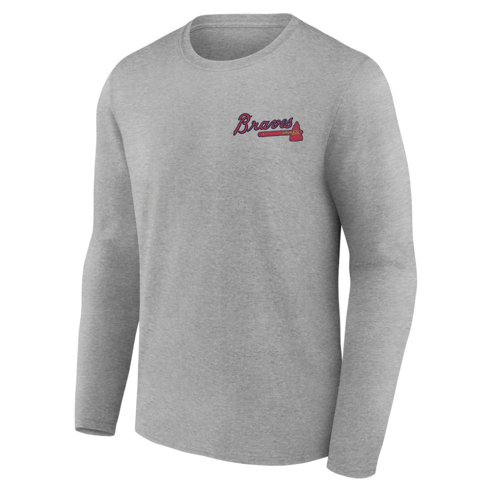 Atlanta Braves Nice Kicks Long Sleeve T-Shirt Discount