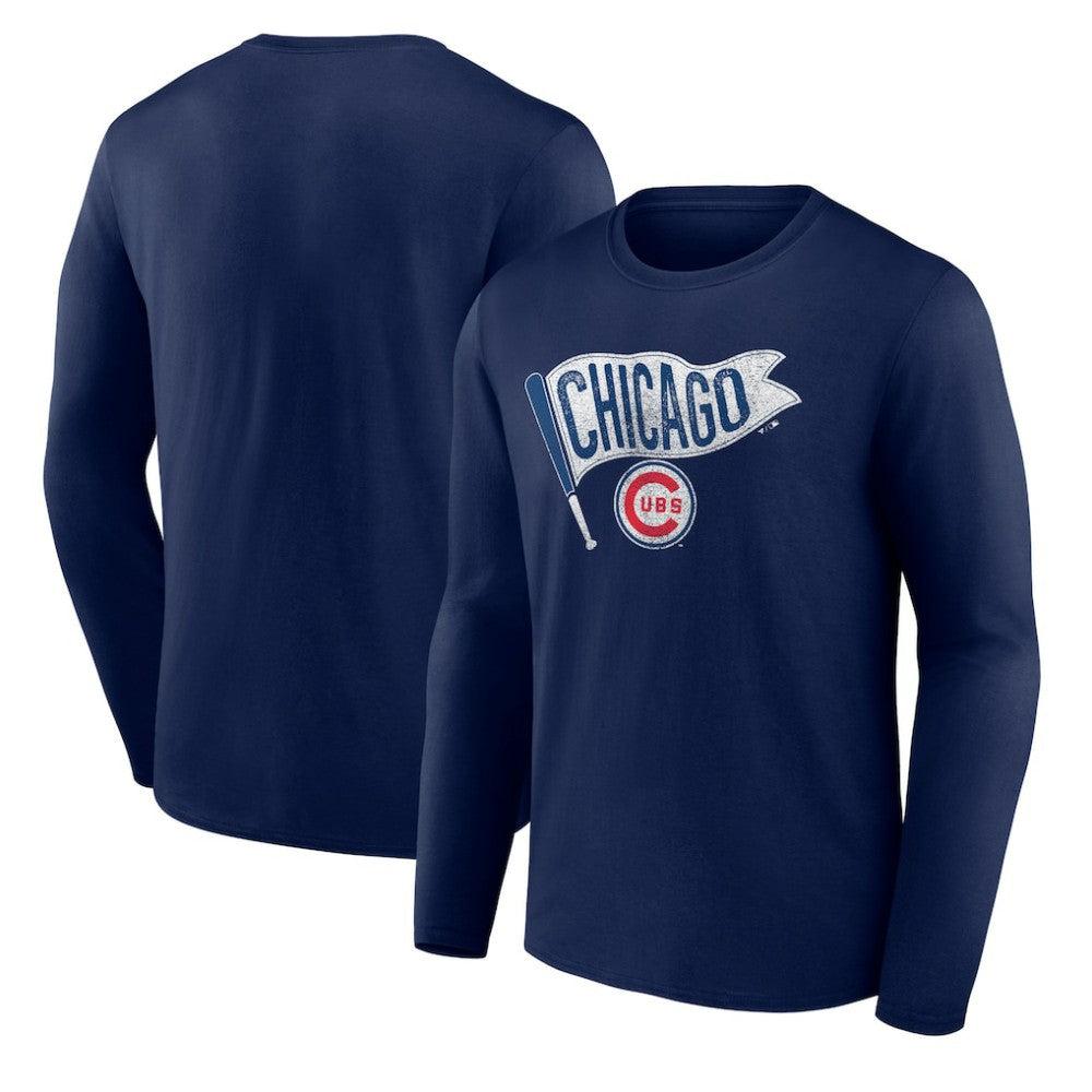 Chicago Cubs Flag Long Sleeve T-Shirt Near Me